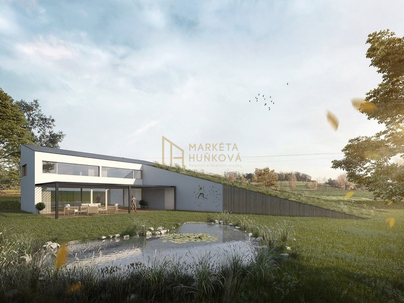 Prodej rozestavěného ostrovního rodinného domu v klidné části obce Kunín